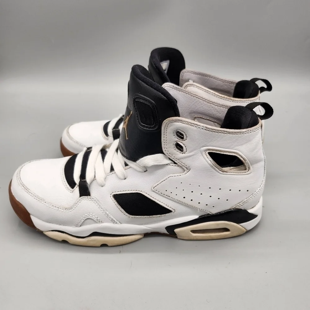 Jordan Flight Club 91 555333-121 White Basketball Shoes Size 7 Y 7M